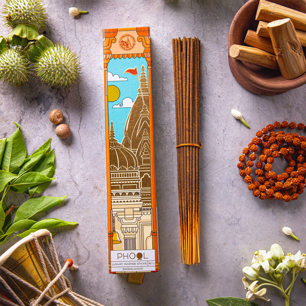 Phool Incense Sticks — Sandalwood (40 sticks)