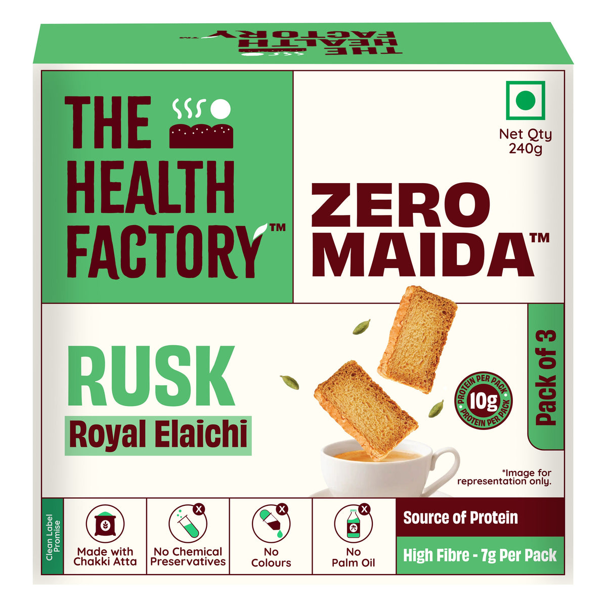 The Health Factory Royal Elaichi Rusk