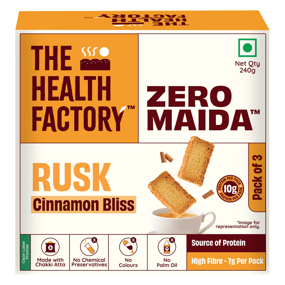 The Health Factory Cinnamon Bliss Rusk