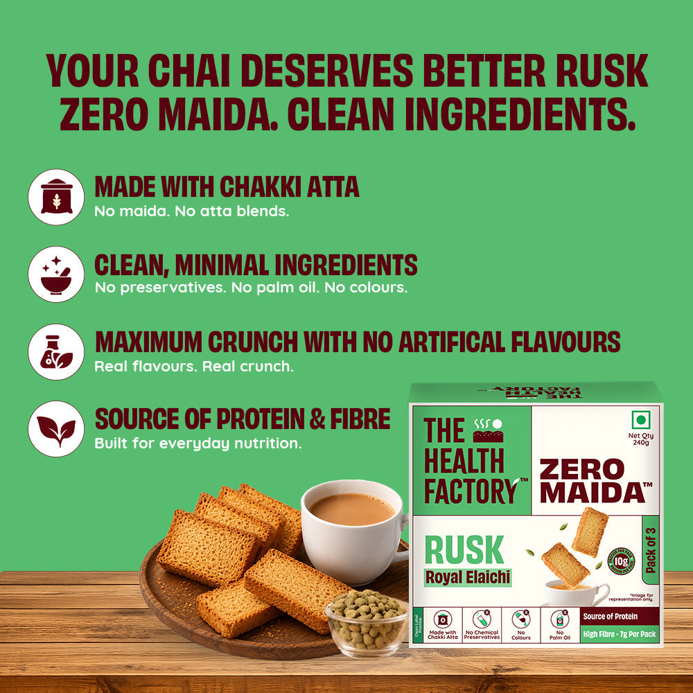The Health Factory Royal Elaichi Rusk