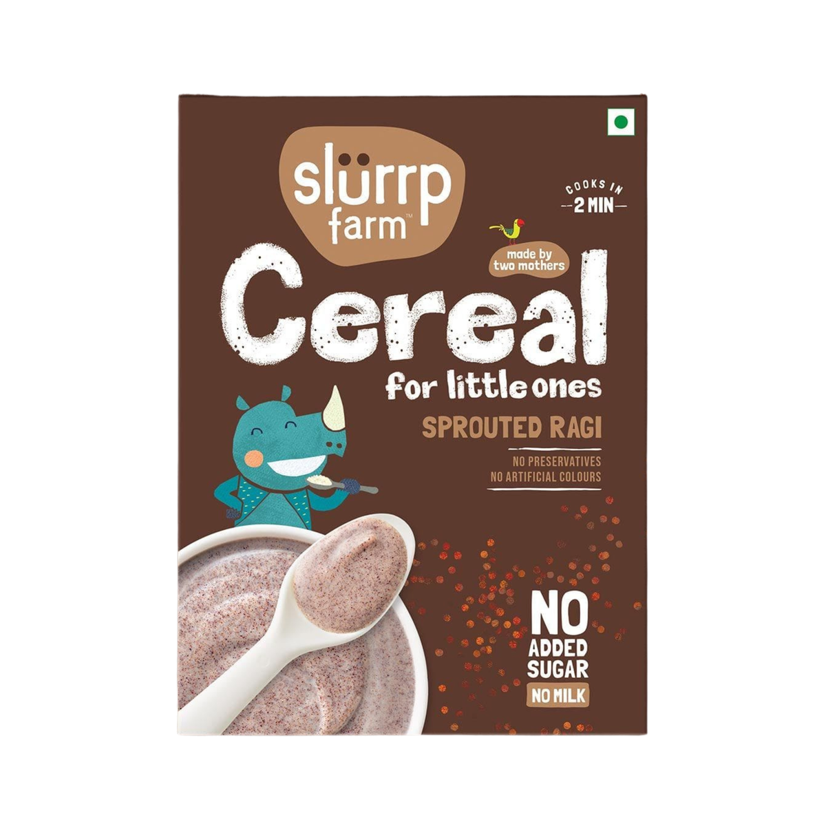 Slurrp Farm Sprouted Ragi Powder 250g - front of pack