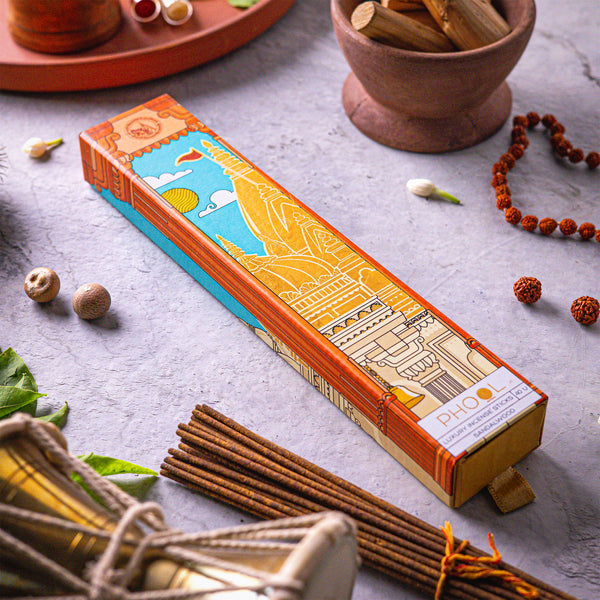 Phool Incense Sticks — Sandalwood (40 sticks)