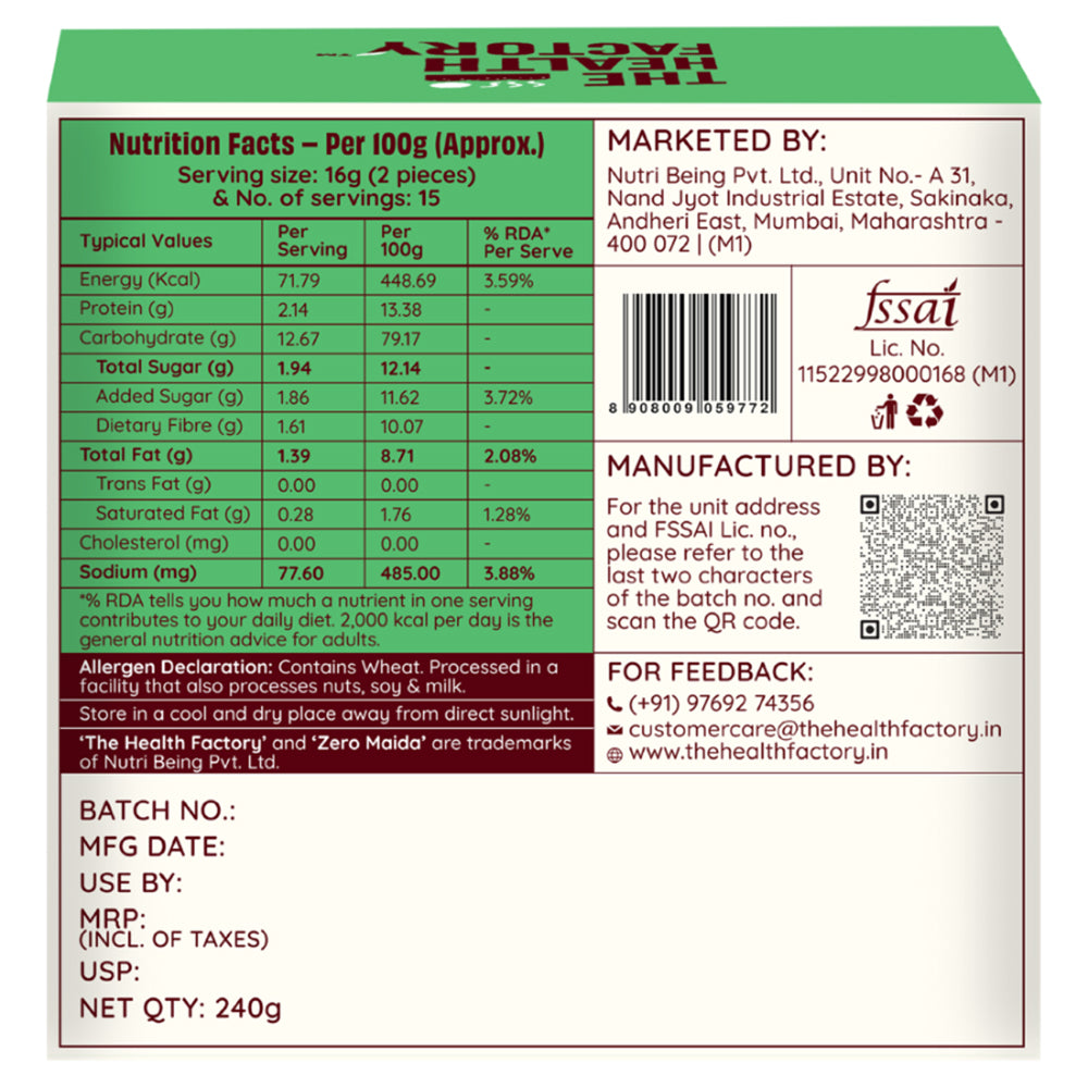The Health Factory Royal Elaichi Rusk