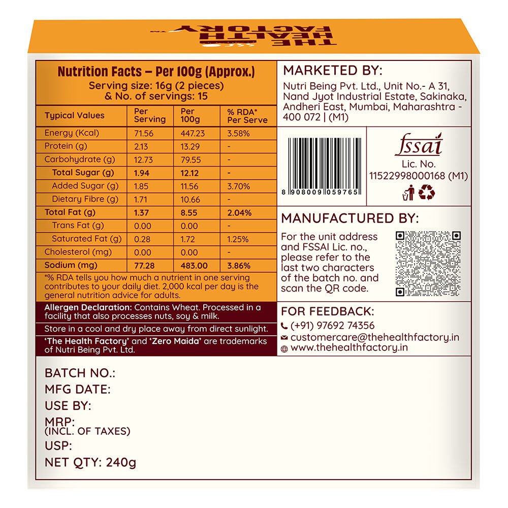 The Health Factory Cinnamon Bliss Rusk