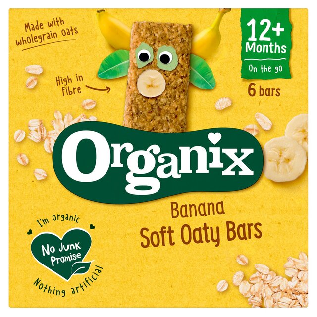 Organix Banana Soft Oaty Bars 6 x 23g