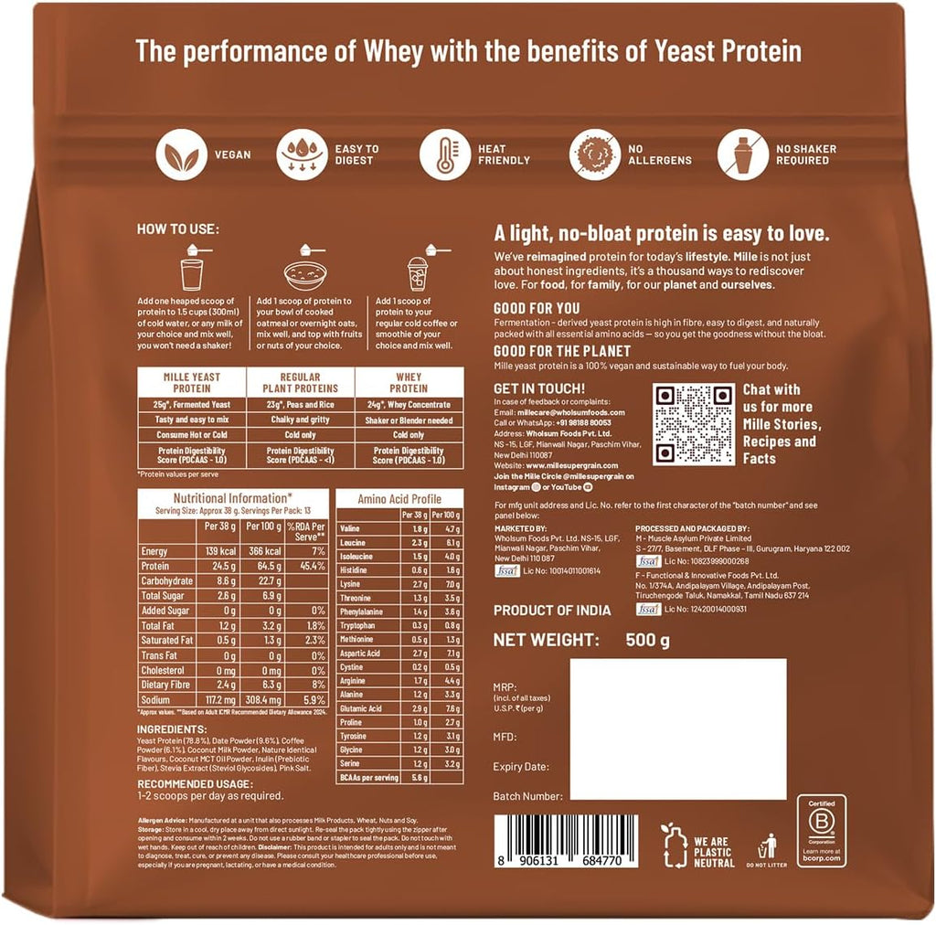 Mille Yeast Protein — Coffee Hazelnut