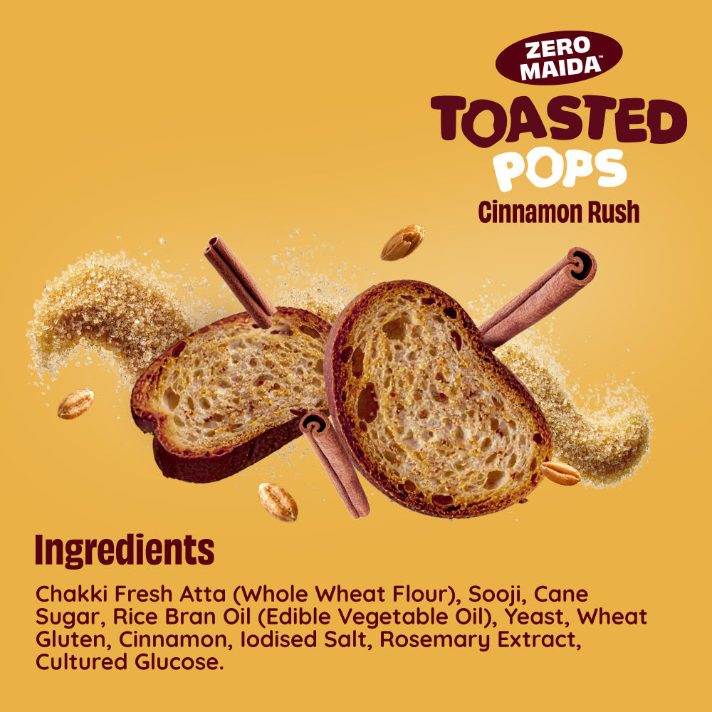 The Health Factory Toasted Pops — Cinnamon Rush 35g