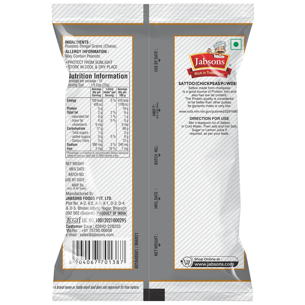 Jabsons Chana Sattu pack