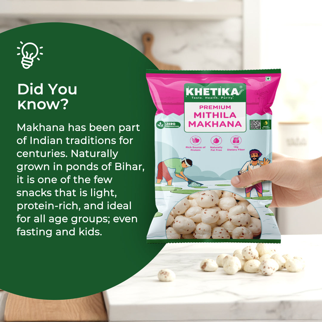Khetika Premium Raw Phool Makhana