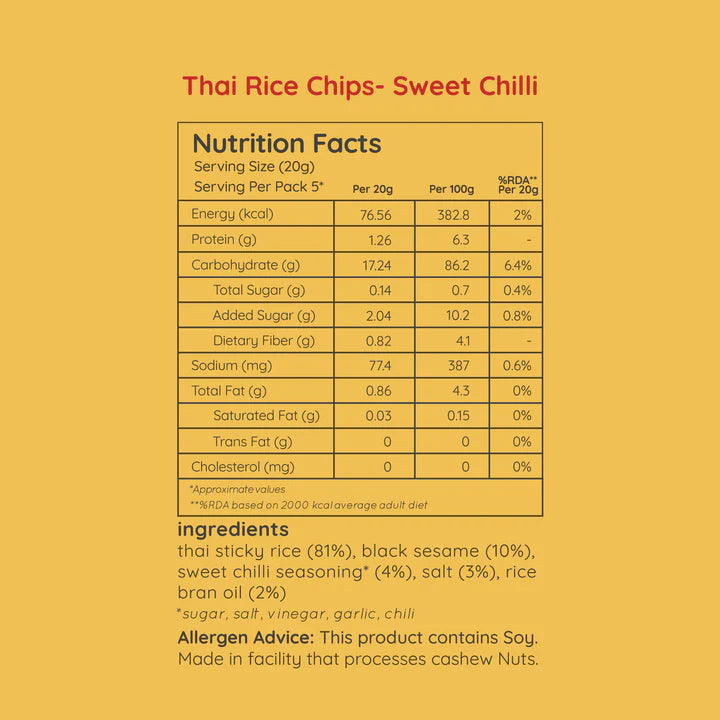 Natch Thai Rice Chips — Sweet Chilli