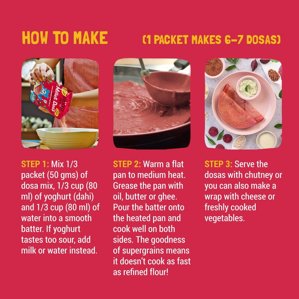 Slurrp Farm Millet Dosa Mix — Beetroot