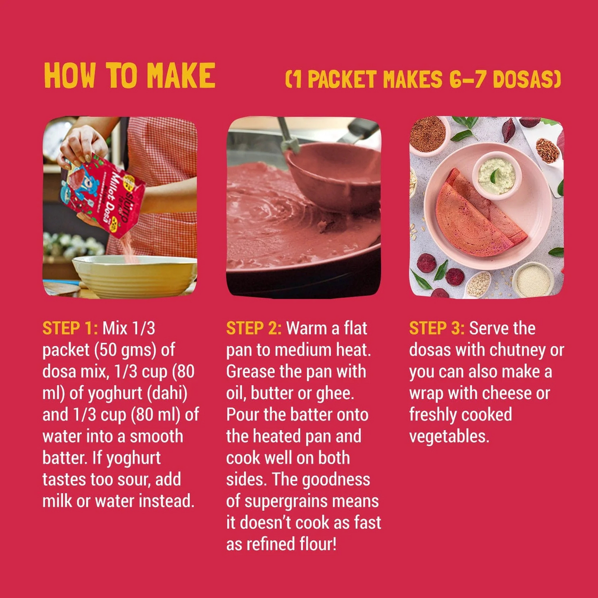 Slurrp Farm Millet Dosa Mix — Beetroot