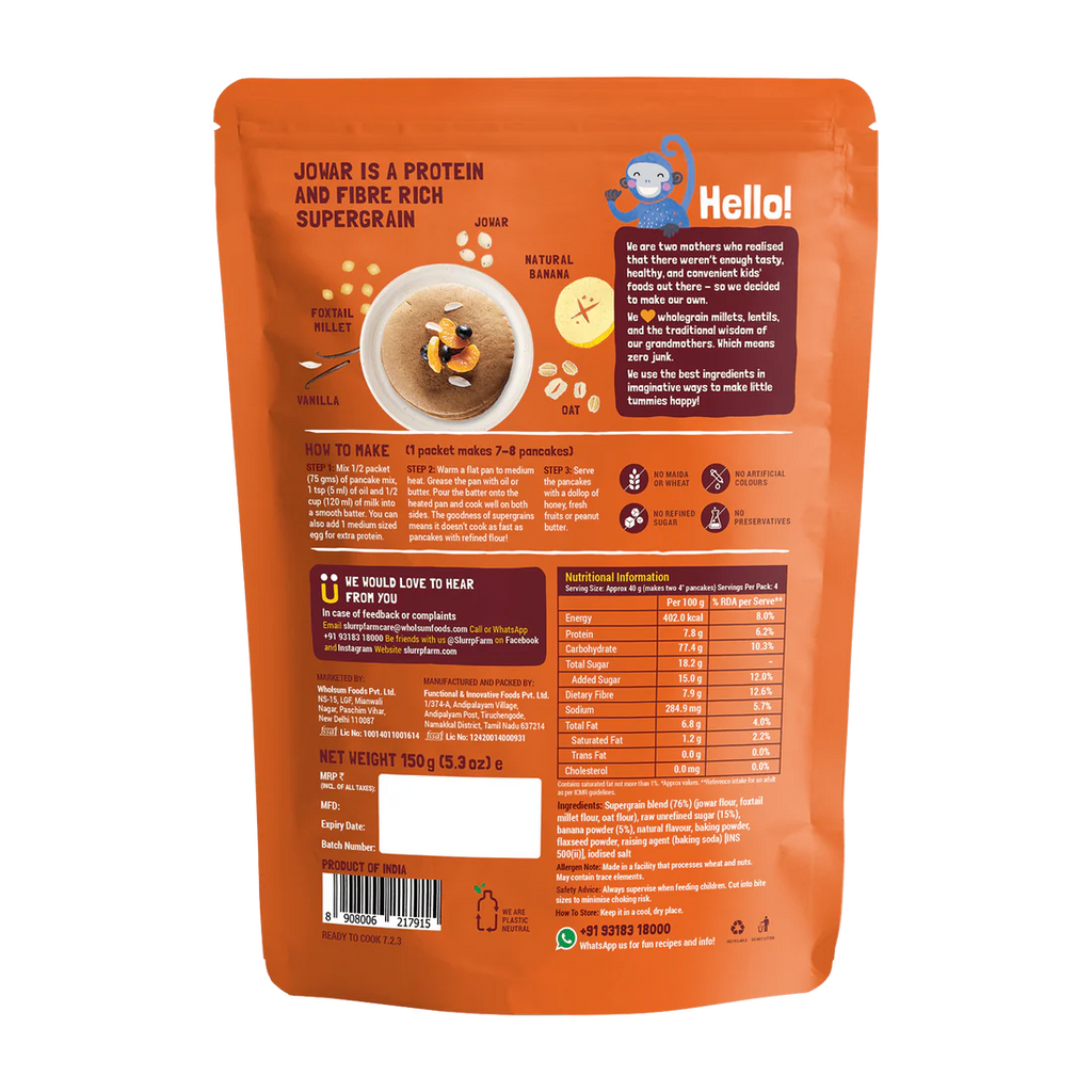 Slurrp Farm Millet Pancake Mix — Classic