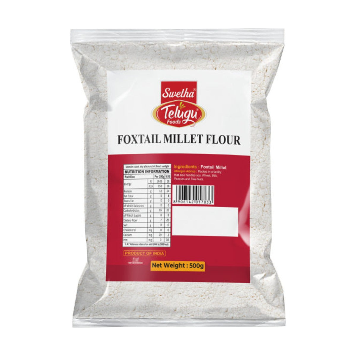 Swetha Telugu Foxtail Millet Flour 500g pack