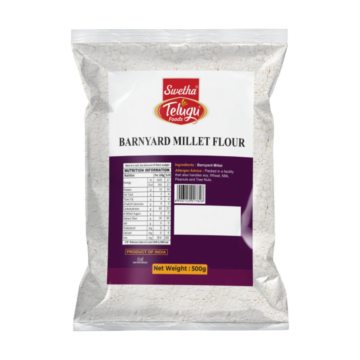 Swetha Telugu Barnyard Millet Flour 500g pack