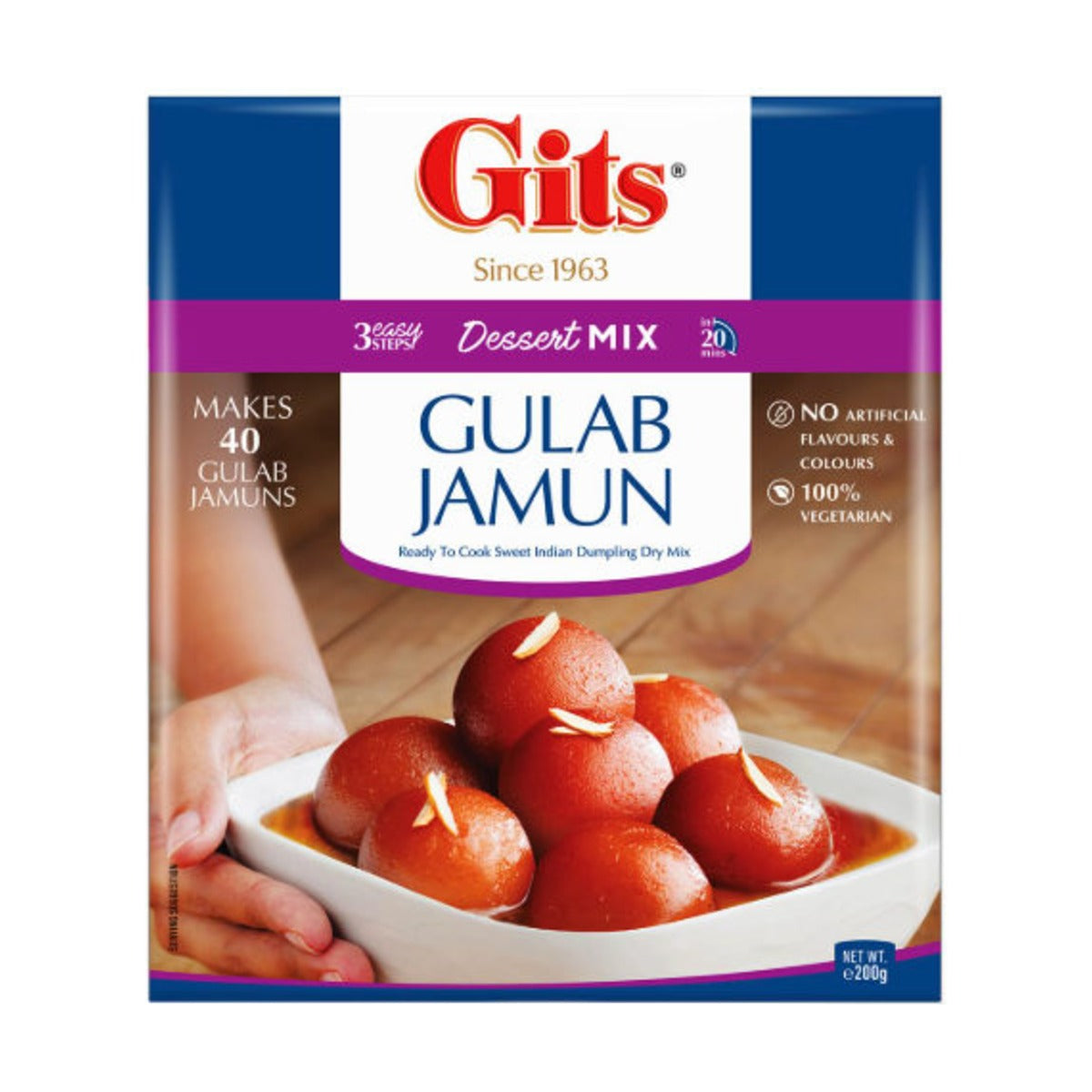 Gits Gulab Jamun Dessert Mix 200g pack